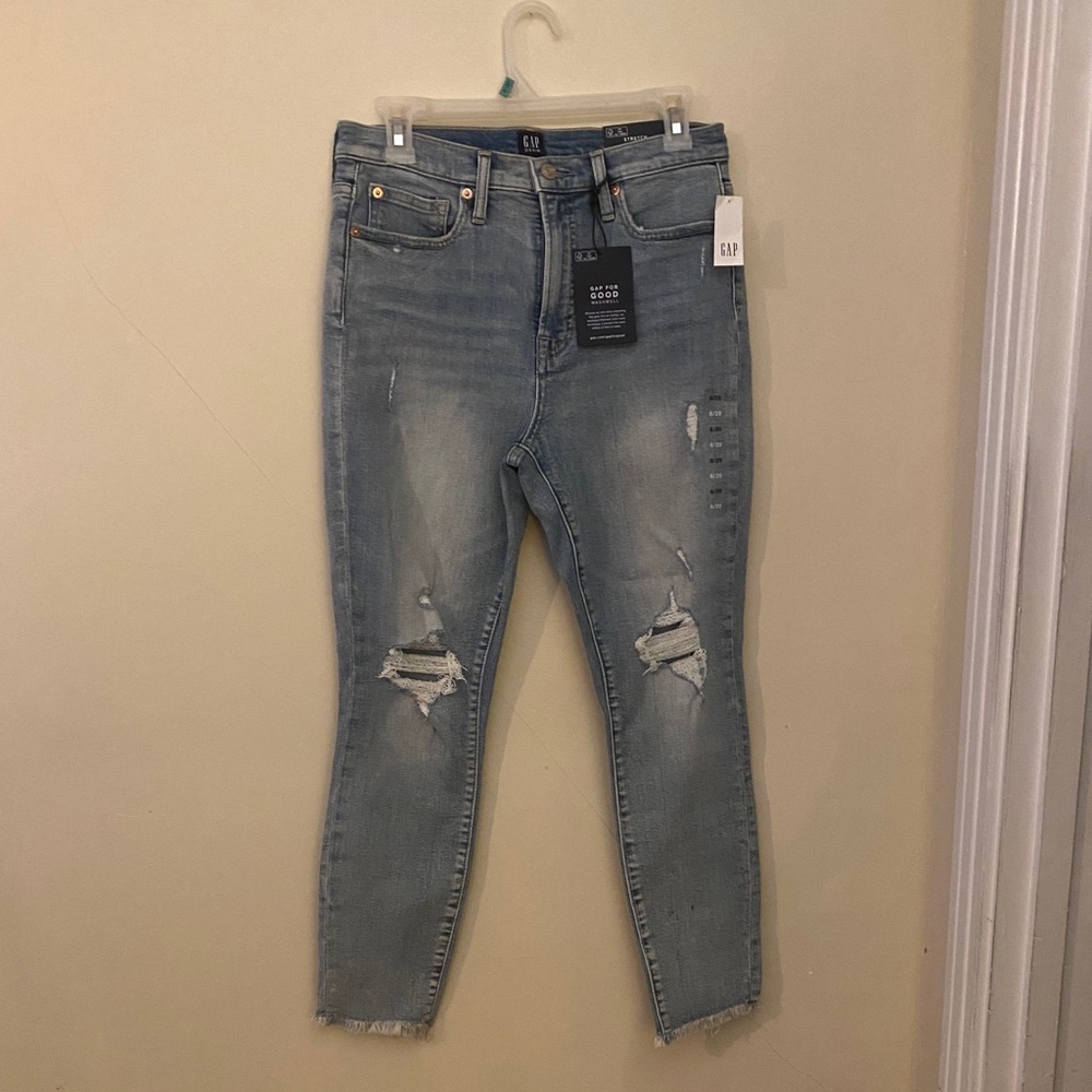 Sz 8/29 nwt high rise true skinny ankle GAP